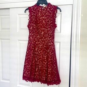 Maroon lace Cocktail dress